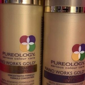 Pureology Nano Works Gold Shampoo and conditioner hair care nanoworks